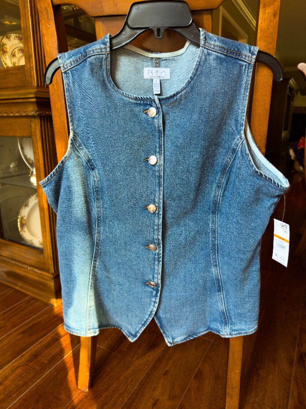 NWT Sofia Vergara Denim Vest